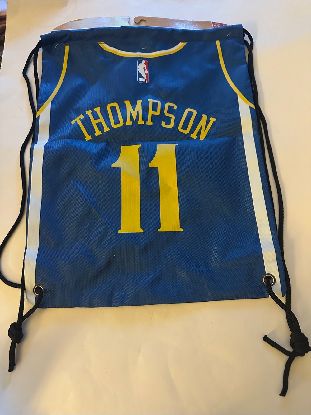 Thompson #11 NBA Golden State Warriors Two sided drawstring backpack